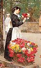 Flower Girl by childe hassam